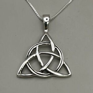 Sterling Silver Celtic Trinity Knot Necklace